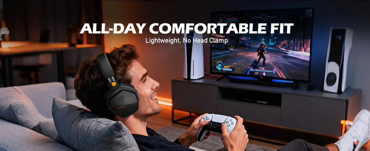 NUBWO G06 — Headset Gamer Sem Fio 2.4GHz + Bluetooth 5.3
