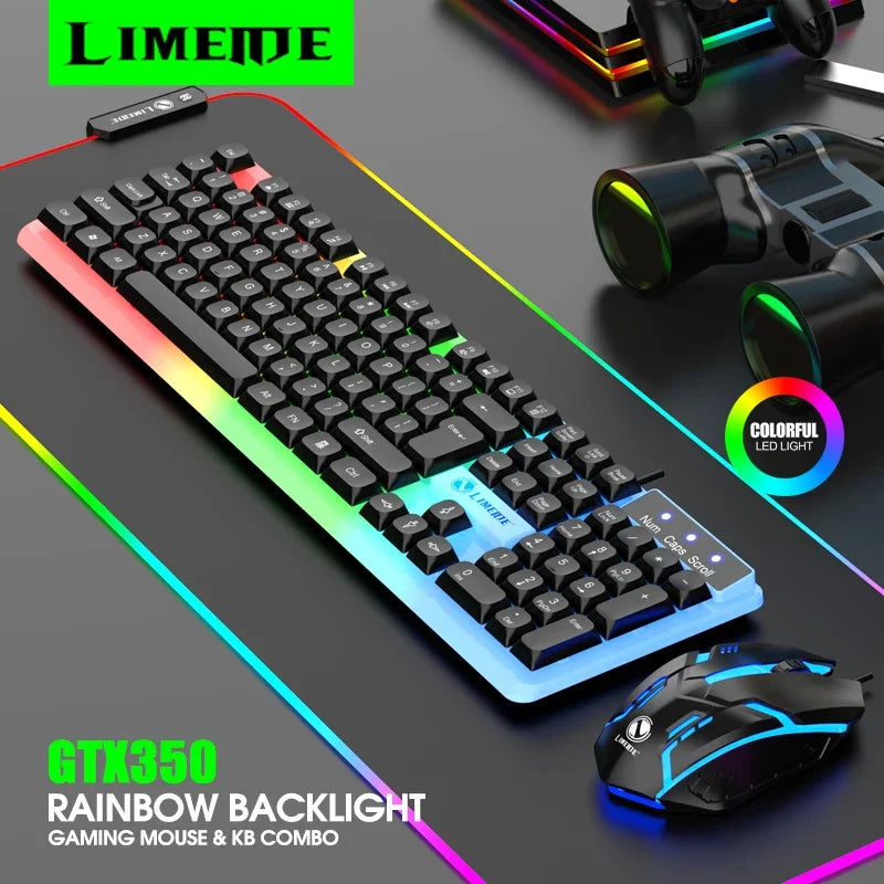 NG GTX350 — Combo Teclado e Mouse Gamer com LED