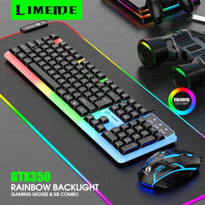 NG GTX350 — Combo Teclado e Mouse Gamer com LED