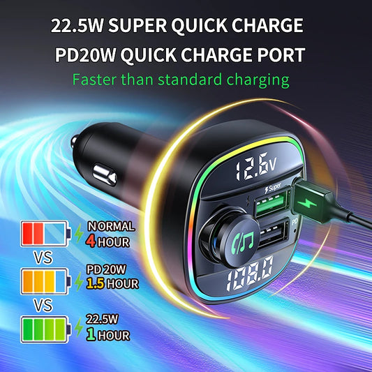 DYBO C22 — Transmissor FM Bluetooth 5.0 para Carro