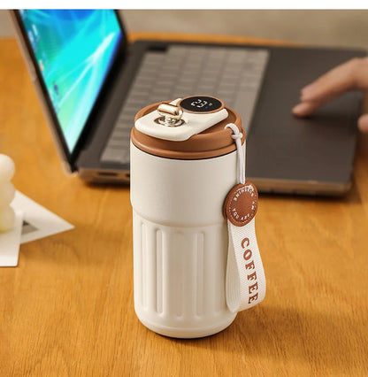 Garrafa Termica Inteligente 450ml em Aco Inox 316 com Display Digital de Temperatura