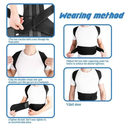 Colete Corretor Postural Reforcado com Suporte Lombar GOT-TOG