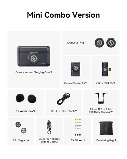 LARK M2 — Microfone de Lapela Sem Fio com ENC