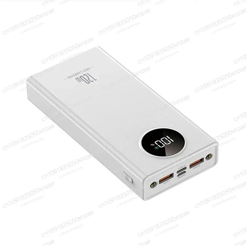 Power Bank Portátil 20000mAh com Carregamento Super Rápido de 120W