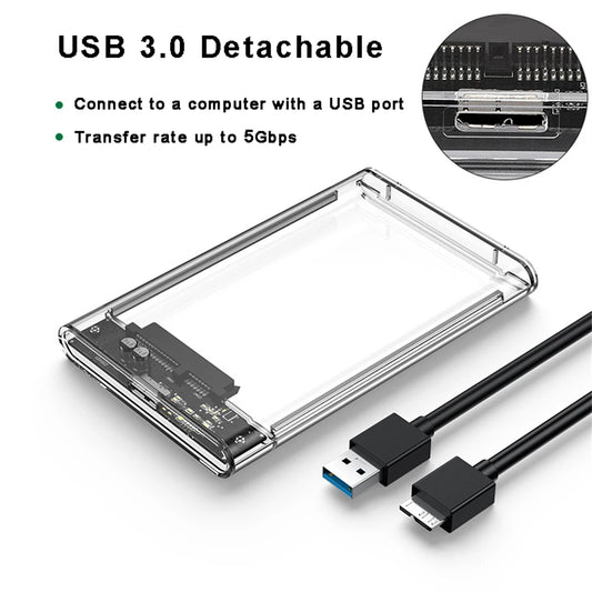 Congdi — Case Externo USB 3.0 para HDD e SSD SATA 2,5”