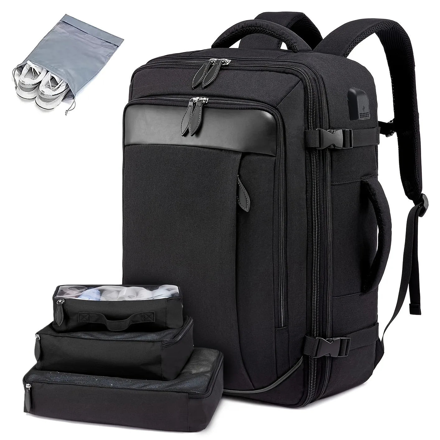 Mochila de Viagem Expansivel 40L Aprovada para Voo MOZHI