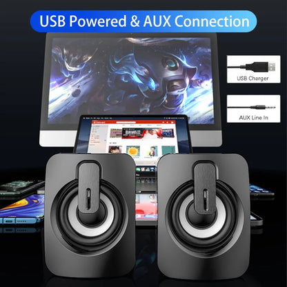 Caixa de Som USB 2.0 com LED — NOCCLILI