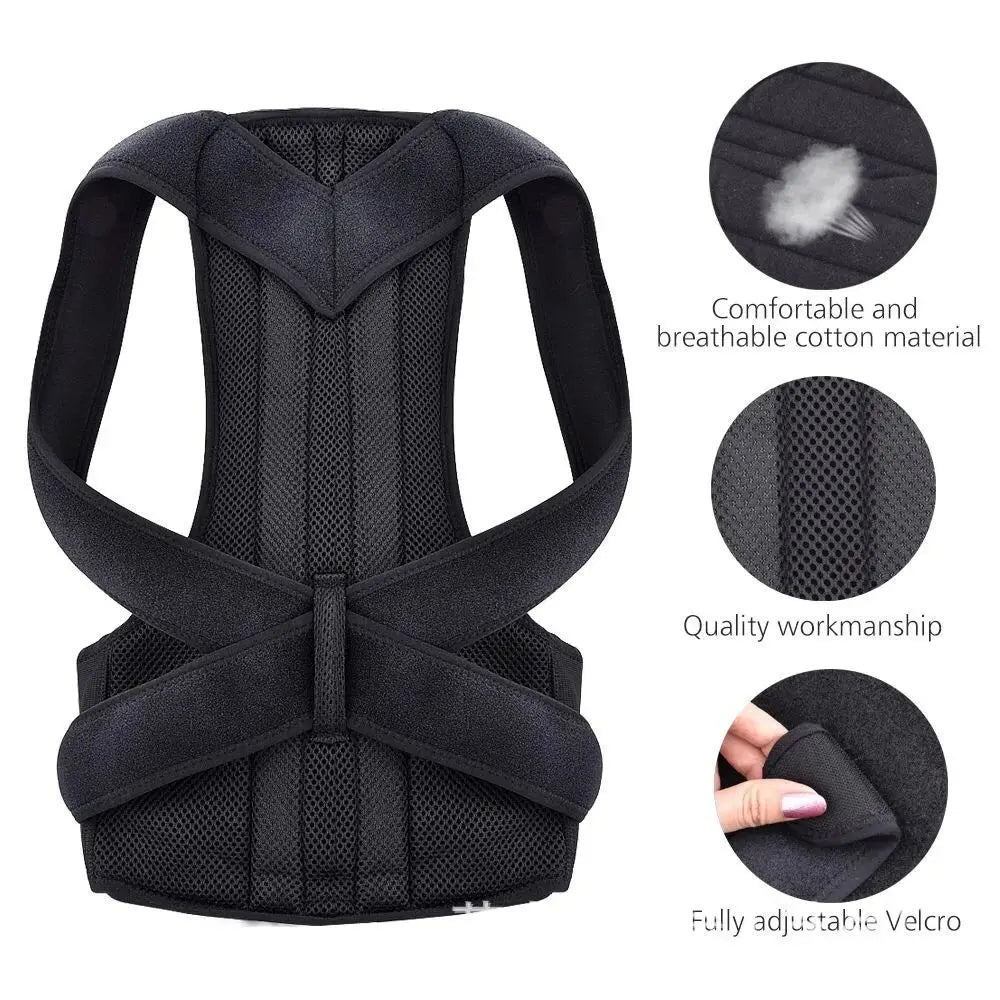 Colete Corretor Postural Reforcado com Suporte Lombar GOT-TOG