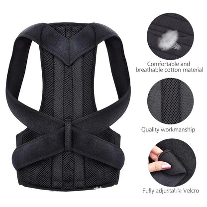 Colete Corretor Postural Reforcado com Suporte Lombar GOT-TOG