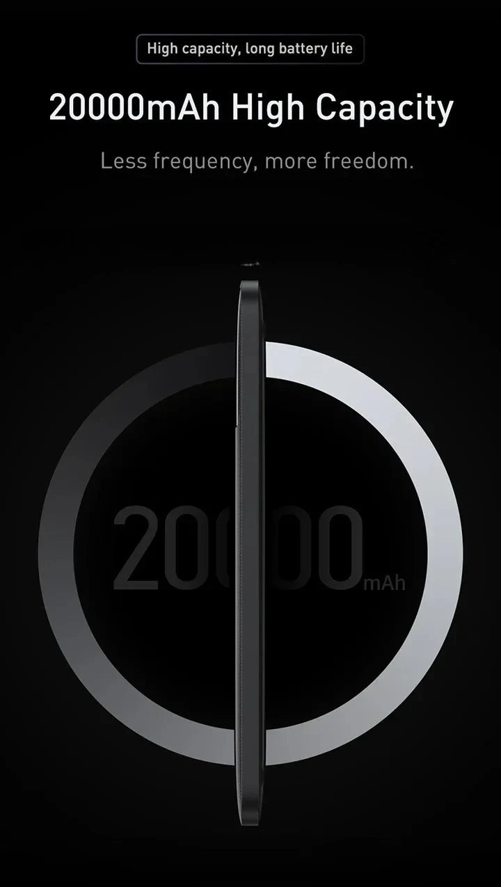Power Bank Baseus Blade 20000mAh 100W Ultra-Slim com Display Digital Inteligente