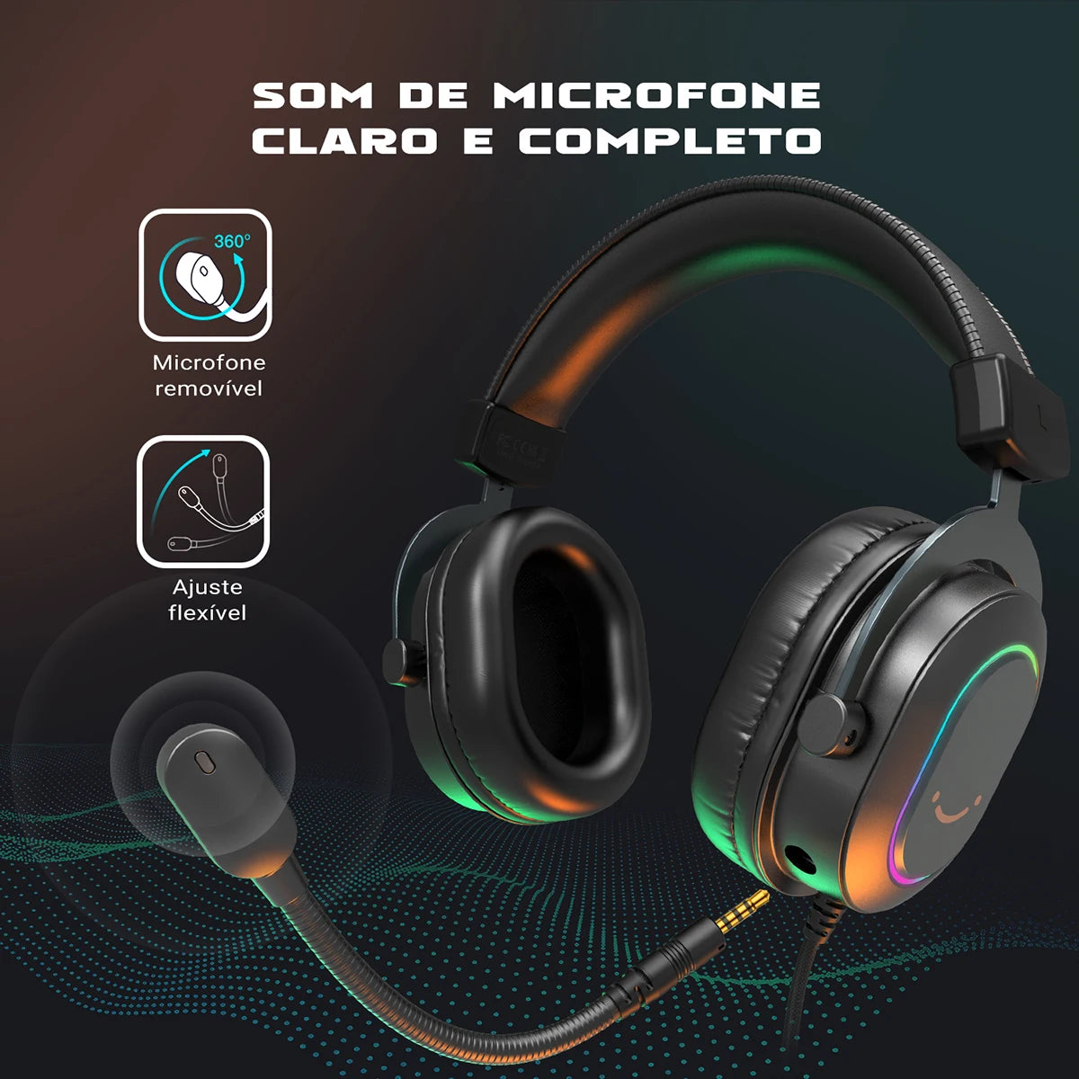 FIFINE H6 — Headset Gamer USB com RGB