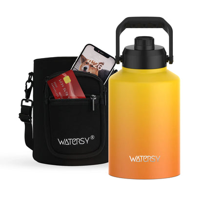 Garrafa Térmica Watersy em Inox 304 de Alta Capacidade com Alça de Alta Carga (64oz / 87oz / 128oz)