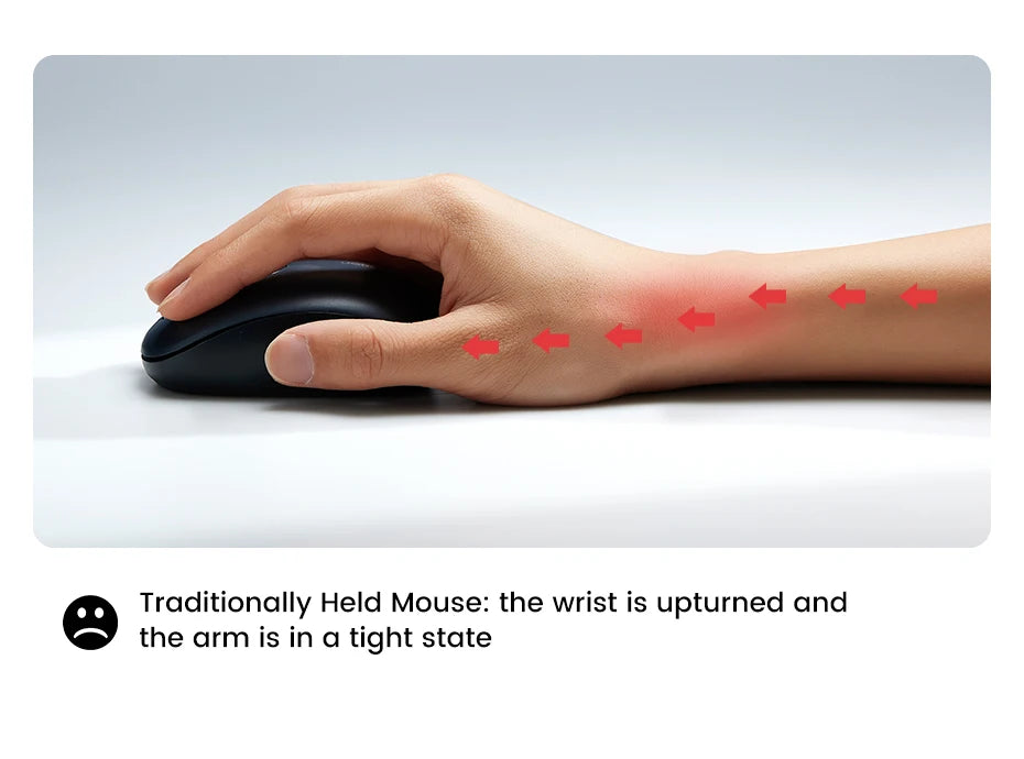 UGREEN — Mouse Vertical Ergonômico Sem Fio 4000 DPI