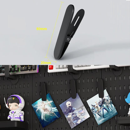 Painel Pegboard Gamer Organizador de Parede – Kit Completo com Suportes, Prateleiras e Ganchos para Setup