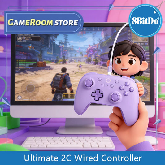 8BitDo Ultimate 2C — Controle Gamer com Fio