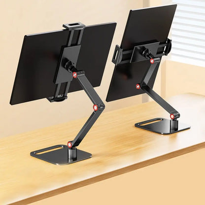 Suporte de Mesa Articulado para Monitor Portátil e Tablet – Alumínio e Rotação 360°