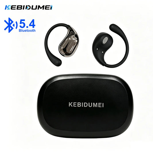Fone TWS Bluetooth 5.4 Ear Hook — HiFi com ANC e Display LED