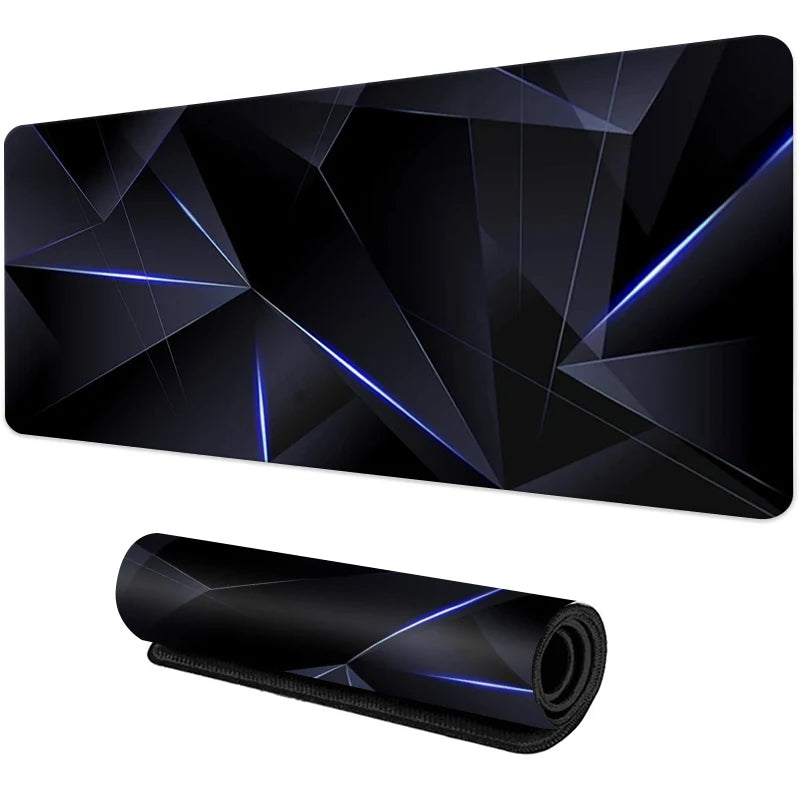 Desk Mat Gamer Gradiente Neon XXL – Mouse Pad Speed com Borda Costurada