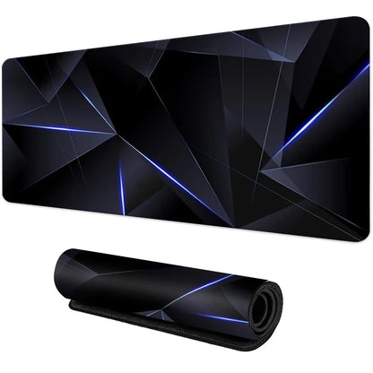 Desk Mat Gamer Gradiente Neon XXL – Mouse Pad Speed com Borda Costurada