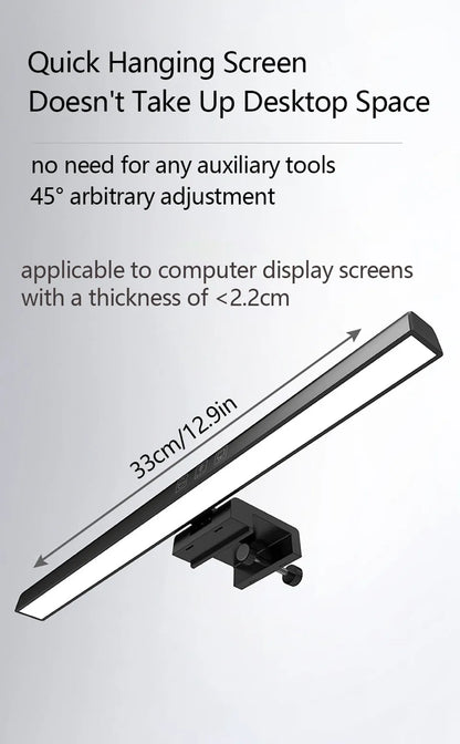 Luminária de Monitor Light Bar com Controle Remoto – Barra de Luz LED Anti-Luz Azul e Iluminação Direcional