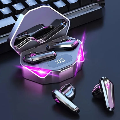 X15 TWS — Fone Bluetooth 5.3 Gamer com Display LED
