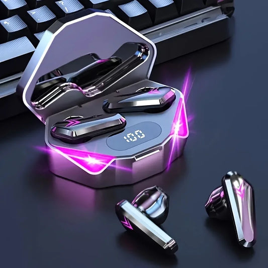 X15 TWS — Fone Bluetooth 5.3 Gamer com Display LED