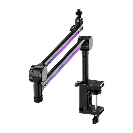 Braço Articulado para Microfone Q6PA em Alumínio com Rotação 360° e RGB