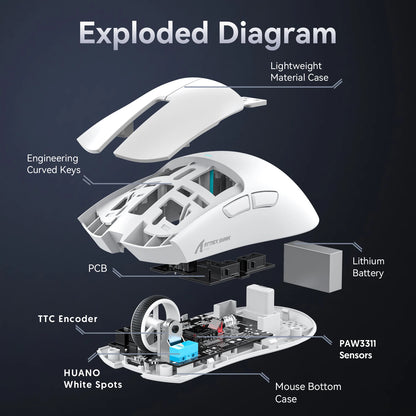 Attack Shark X11 — Mouse Gamer Tri-Mode