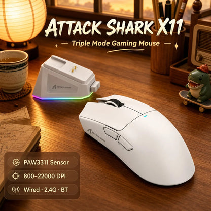 Attack Shark X11SE — Mouse Gamer Tri-Mode