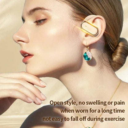Fone de Ouvido Sem Fio Bluetooth 5.4 OWS Kebidu – Gancho Auricular Esportivo, Cancelamento de Ruído ENC e Bateria de até 20 Horas