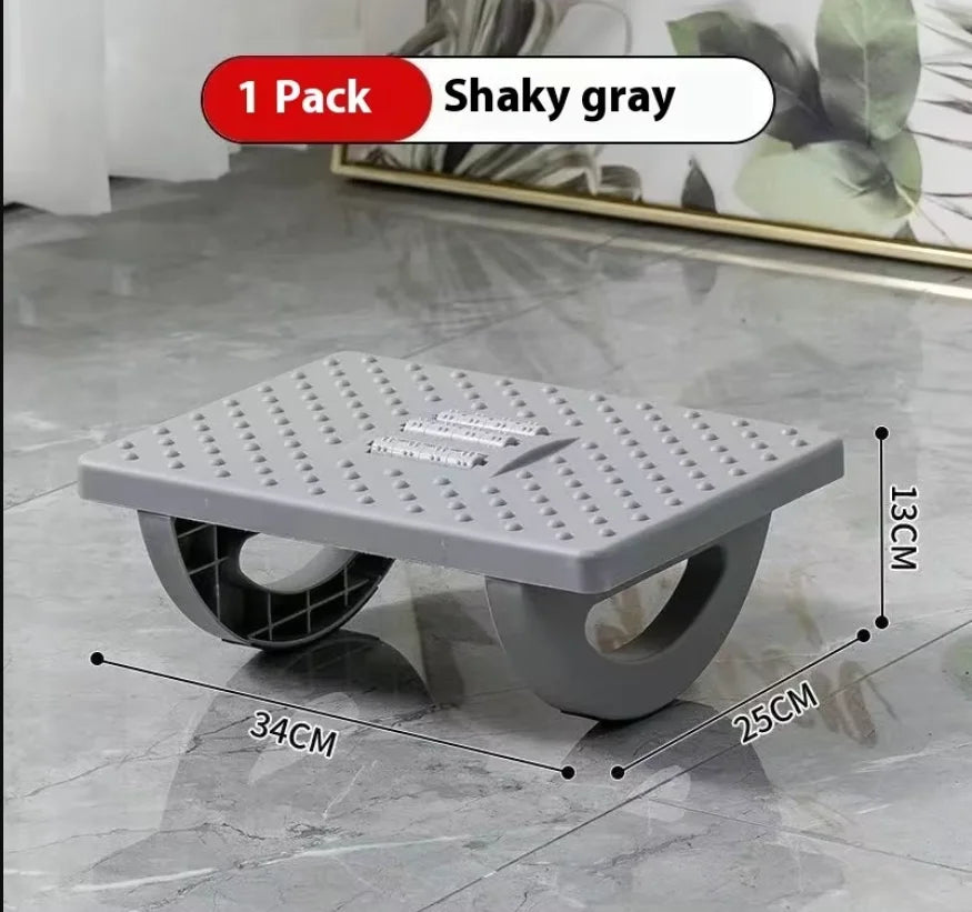 Apoio de Pés Ergonômico Balanço 180° com Rolos de Massagem – Suporte Dinâmico para Baixo da Mesa, Antiderrapante para Home Office e Alívio de Fadiga