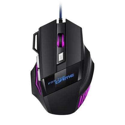 Mouse Gamer RGB 5500 DPI — 7 Botões