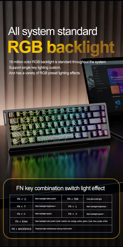 Attack Shark X68HE — Teclado Gamer Magnético 8000Hz