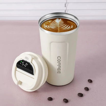 Garrafa Termica Inteligente 450ml em Aco Inox 316 com Display Digital de Temperatura