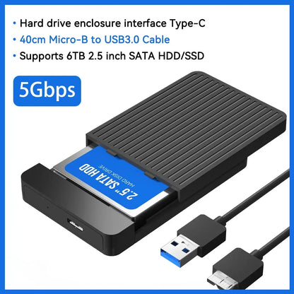 Case SATA 2,5" USB 3.0/3.1 — HDD e SSD Externo