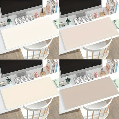 1 unidade de tapete de rato grande em couro sintético, antiderrapante e impermeável, ideal para escritório e mesa. Fácil de limpar.