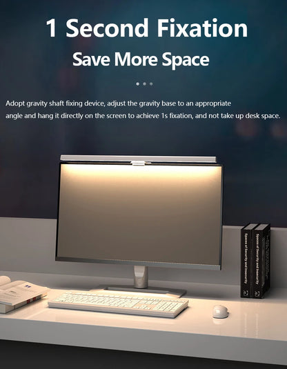 Luminária de Monitor Light Bar 50cm – Barra de Luz LED com Escurecimento Contínuo e Anti-Reflexo