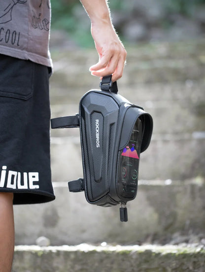 Bolsa de Quadro para Bicicleta ROCKBROS Impermeável com Suporte de Celular