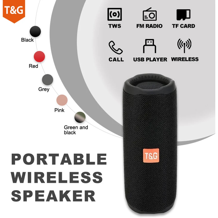 Caixa de Som Bluetooth T&G TG117 10W