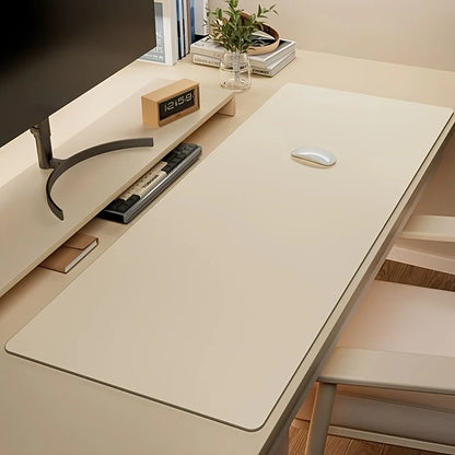 1 unidade de tapete de rato grande em couro sintético, antiderrapante e impermeável, ideal para escritório e mesa. Fácil de limpar.
