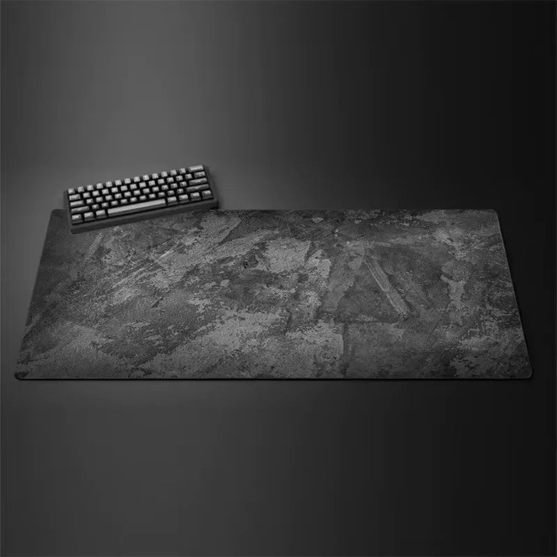 Mouse Pad Desk Mat Minimalista Cinza XXL – Superfície Control e Costura Reforçada