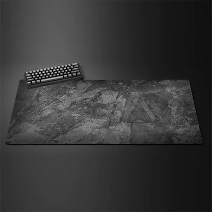 Mouse Pad Desk Mat Minimalista Cinza XXL – Superfície Control e Costura Reforçada