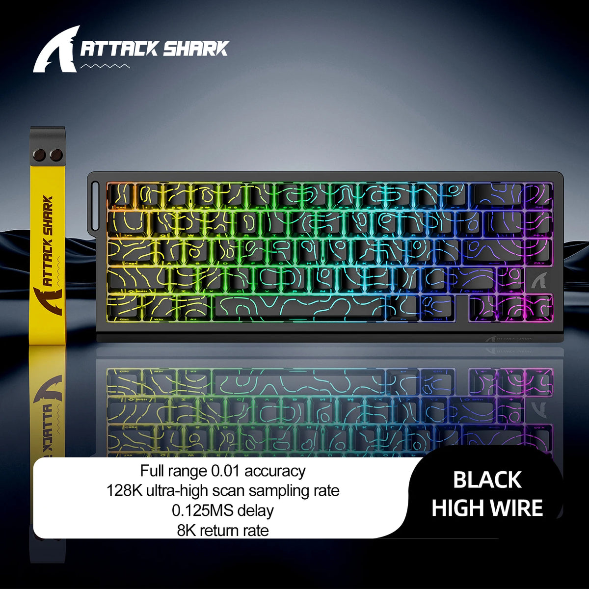 Attack Shark X68HE — Teclado Gamer Magnético 8000Hz