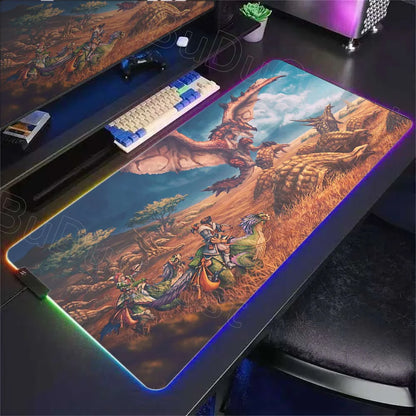 Desk Mat RGB Gamer — Mouse Pad XXL com Iluminação LED