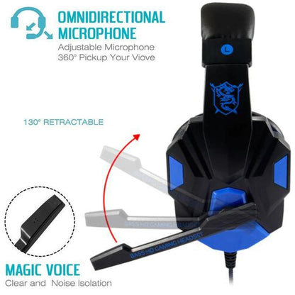 VORILYNEX — Headset Gamer com Fio 3,5 mm