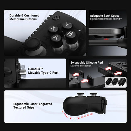 Controle Gamer Mobile GameSir X5 Lite USB-C com Hall Effect para Android e iPhone