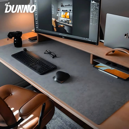 Mouse Pad Premium em Feltro de Lã XXL – Desk Mat Minimalista com Base Antiderrapante