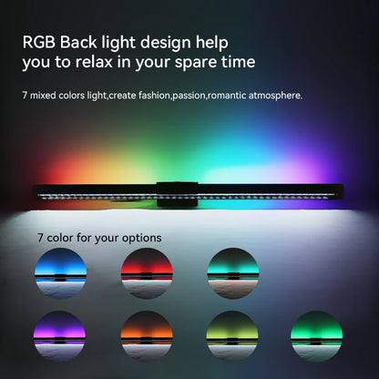 Luminária de Monitor Light Bar com Controle Remoto – Barra de Luz LED Anti-Luz Azul e Iluminação Direcional