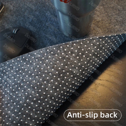 Mouse Pad Premium em Feltro de Lã XXL – Desk Mat Minimalista com Base Antiderrapante