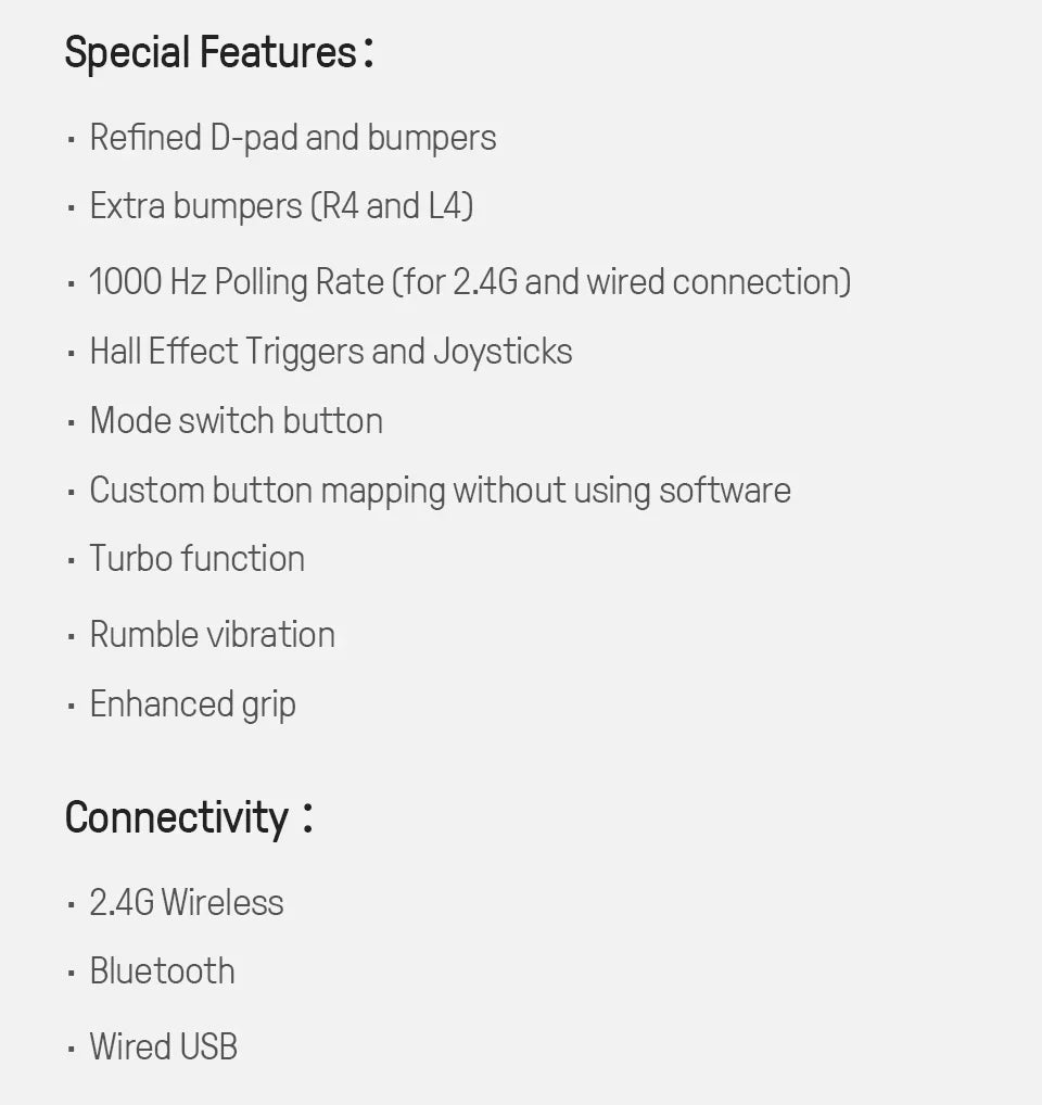 Controle Gamer 8BitDo Ultimate 2C Sem Fio 2.4G com Hall Effect para PC